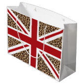 Grand Sac Cadeau Drapeau britannique d'Union Jack avec la copie de (Dos Angle)