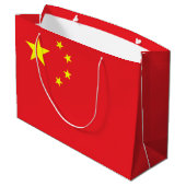 Grand Sac Cadeau Drapeau chinois (Dos Angle)