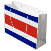 Grand Sac Cadeau Drapeau civil du Costa Rica (Dos Angle)
