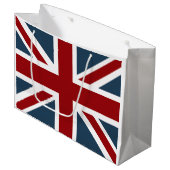 Grand Sac Cadeau Drapeau classique d'Union Jack customisé (Devant Angle)