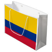 Grand Sac Cadeau Drapeau Colombie (Devant Angle)