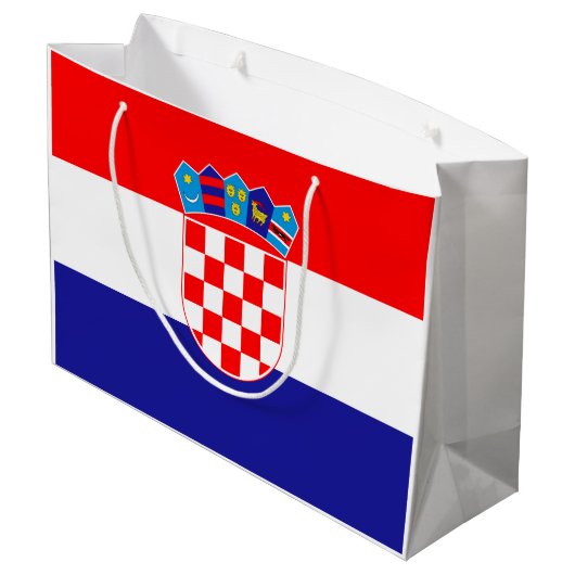 Grand Sac Cadeau Drapeau croate (Dos Angle)