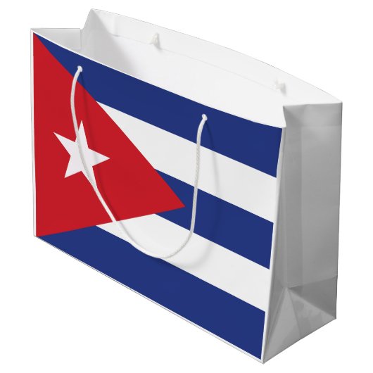 Grand Sac Cadeau Drapeau Cuba (Dos Angle)