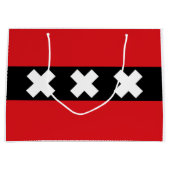 Grand Sac Cadeau Drapeau d'Amsterdam (Devant)