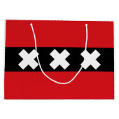 Grand Sac Cadeau Drapeau d'Amsterdam (Dos)