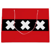 Grand Sac Cadeau Drapeau d'Amsterdam, Pays-Bas (Devant)