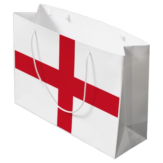 Grand Sac Cadeau Drapeau d'Angleterre (Dos Angle)