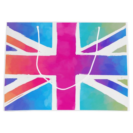 Grand Sac Cadeau Drapeau d'Angleterre (Devant)