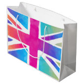 Grand Sac Cadeau Drapeau d'Angleterre (Dos Angle)