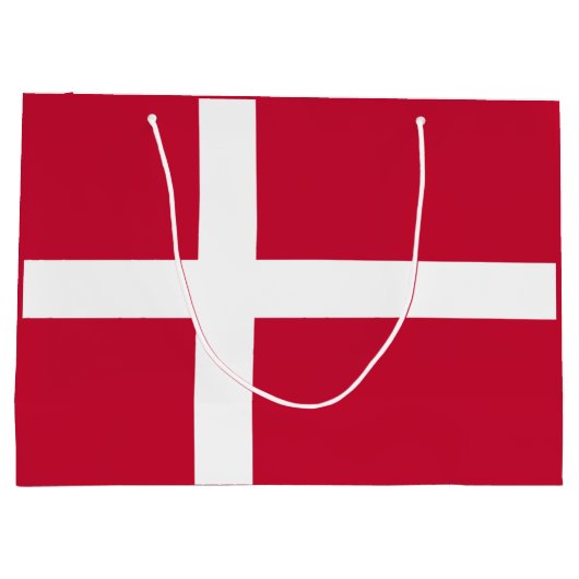Grand Sac Cadeau Drapeau danois (Dos)