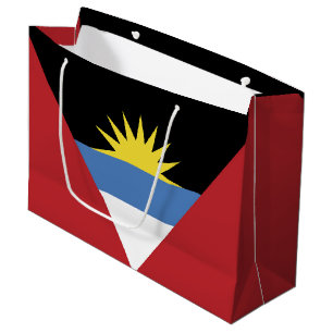 Grand Sac Cadeau Drapeau d'Antigua-et-Barbuda