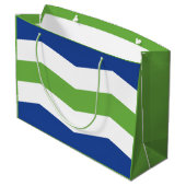 Grand Sac Cadeau Drapeau de Burlington, Vermont (Dos Angle)