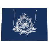 Grand Sac Cadeau Drapeau de Charleston, Caroline du Sud (Devant)