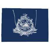 Grand Sac Cadeau Drapeau de Charleston, Caroline du Sud (Dos)