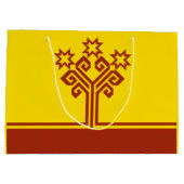 Grand Sac Cadeau Drapeau de Chuvashia (Dos)