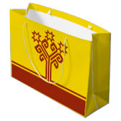 Grand Sac Cadeau Drapeau de Chuvashia (Dos Angle)