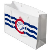 Grand Sac Cadeau Drapeau de Cincinnati (Ohio) (Dos Angle)
