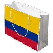 Grand Sac Cadeau Drapeau de Colombie (Dos Angle)