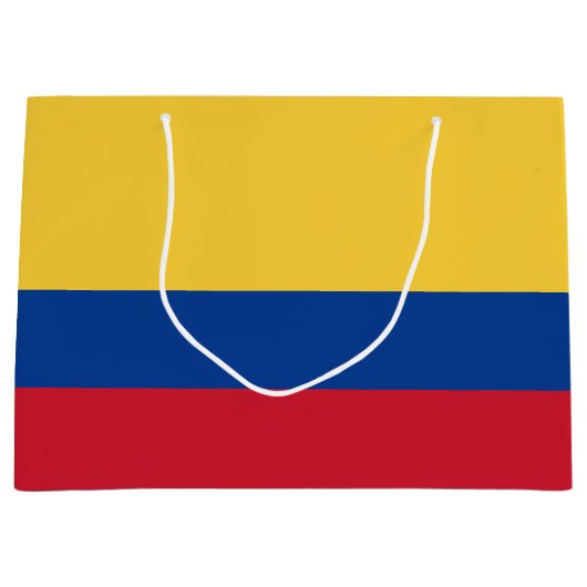 Grand Sac Cadeau Drapeau de Colombie (Devant)