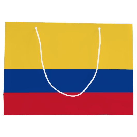Grand Sac Cadeau Drapeau de Colombie (Dos)
