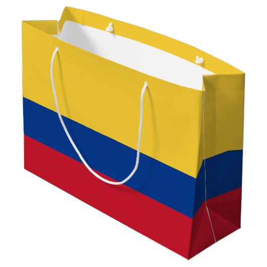Grand Sac Cadeau Drapeau de Colombie (Dos Angle)