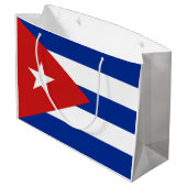 Grand Sac Cadeau Drapeau de Cuba (Dos Angle)