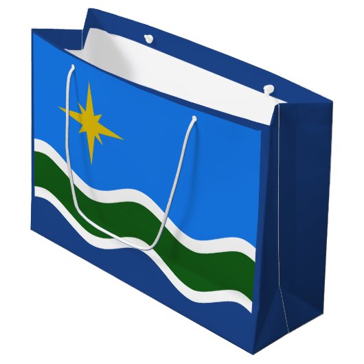 Grand Sac Cadeau Drapeau de Duluth, Minnesota (Devant Angle)