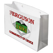 Grand Sac Cadeau Drapeau de Ferguson, Missouri (Dos Angle)