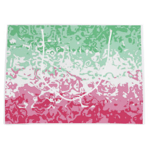 Grand Sac Cadeau Drapeau de fierté abrosexuel abstrait groovy psych