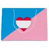 Grand Sac Cadeau Drapeau de fierté de jeu d'âge (Devant)