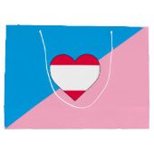 Grand Sac Cadeau Drapeau de fierté de jeu d'âge (Dos)