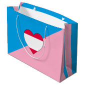 Grand Sac Cadeau Drapeau de fierté de jeu d'âge (Dos Angle)
