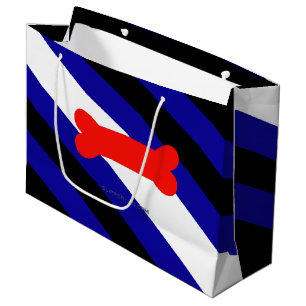 Grand Sac Cadeau Drapeau de fierté de jeu de chiots de SlipperyJoe