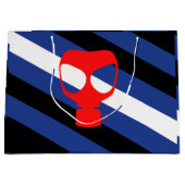 Grand Sac Cadeau Drapeau de fierté de masque (Devant)
