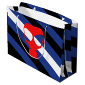 Grand Sac Cadeau Drapeau de fierté de masque (Dos Angle)