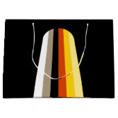Grand Sac Cadeau Drapeau de fierté des cheveux longs (Devant)