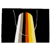 Grand Sac Cadeau Drapeau de fierté des cheveux longs (Dos)