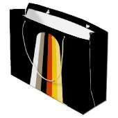 Grand Sac Cadeau Drapeau de fierté des cheveux longs (Dos Angle)