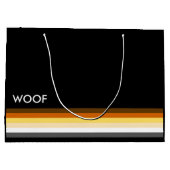 Grand Sac Cadeau Drapeau de fierté gay bear masculin et élégant woo (Dos)