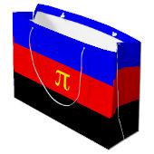 Grand Sac Cadeau Drapeau de fierté polyamoureuse (Dos Angle)