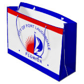 Grand Sac Cadeau Drapeau de Fort Lauderdale, Floride (Dos Angle)