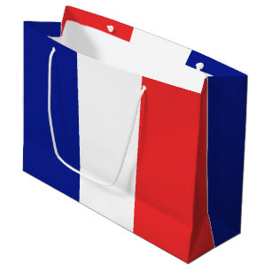 Grand Sac Cadeau Drapeau de Français Tricolore de la France