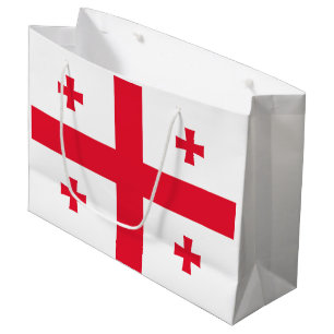 Grand Sac Cadeau Drapeau de Géorgie