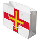Grand Sac Cadeau Drapeau de Guernesey (Dos Angle)