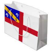 Grand Sac Cadeau Drapeau de Herm (Dos Angle)