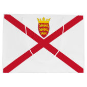 Grand Sac Cadeau Drapeau de Jersey (Dos)