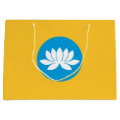 Grand Sac Cadeau Drapeau de Kalmoukie (Devant)