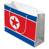 Grand Sac Cadeau Drapeau de la Corée du Nord (Dos Angle)