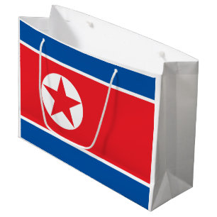 Grand Sac Cadeau Drapeau de la Corée du Nord