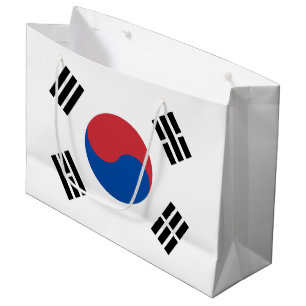 Grand Sac Cadeau Drapeau de la Corée du Sud